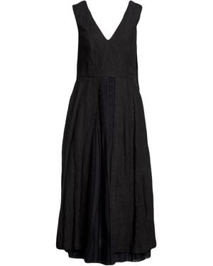 Marni Sleeveless V-Neck Slip Dress - Black