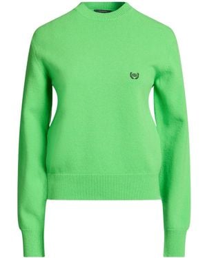 Balenciaga Solid-Colored Wool Jumper - Green