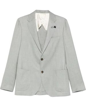 Lardini Button Wool Jacket - Grey