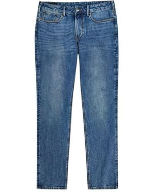 Emporio Armani J06 Slim-Fit Washed Denim Jeans - Blue