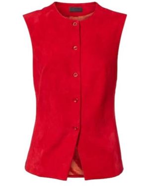 Stouls Casino Suede Vest - Red
