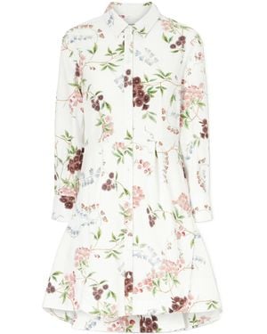 Erdem Floral-Print Mini Dress - White
