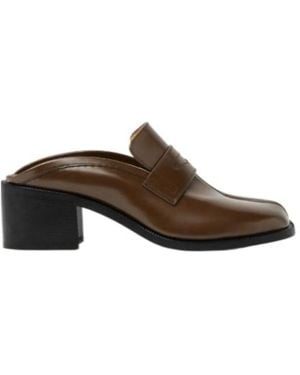 Maison Margiela 55Mm Tabi City Mules - Brown