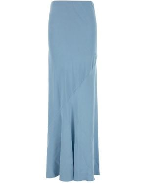 Ermanno Scervino Long Bias-Cut Skirt - Blue