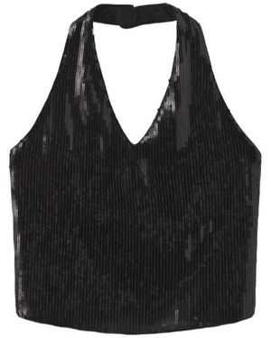 Marissa Chiara Zipper Vest - Black