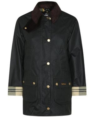 Barbour Waxed Cotton Jacket - Black