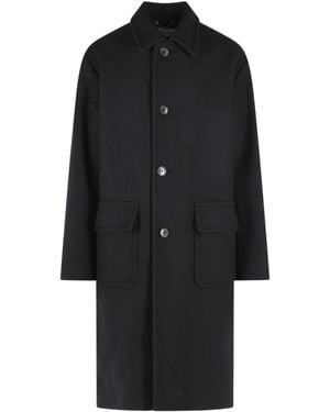 Dries Van Noten Wool-Blend Coat - Black