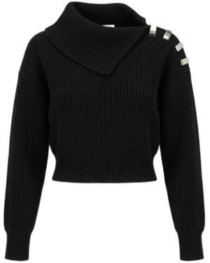 Alaïa Long-Sleeved Knitwear - Black