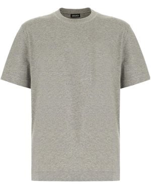 ZEGNA Crew-Neck T-Shirt - Grey