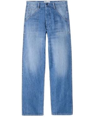Nili Lotan Patch-Pocket Jeans - Blue