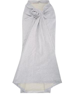 Magda Butrym Draped Knot Maxi Skirt - Grey