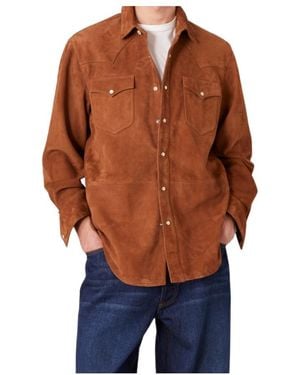 Officine Generale Overshirt Marshell - Orange