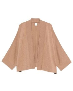 Eleventy Open-Front Cardigan - Natural