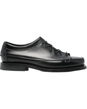 Hereu Lace-Up Derby Shoes - Black