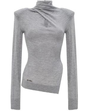 The Attico The Knitted Jumper - Grey