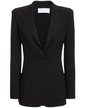 Michael Kors Wool Crepe Suit Coat - Black