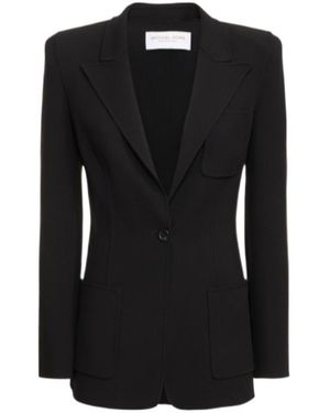 Michael Kors Wool Crepe Suit Coat - Black
