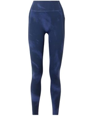 On Shoes Studio Printed Stretch Leggings - Blue