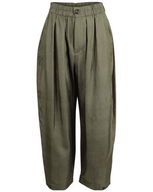 Soeur Logo Casual Trousers - Green