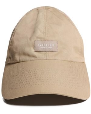 Gucci Cotton Canvas Baseball Hat - Natural