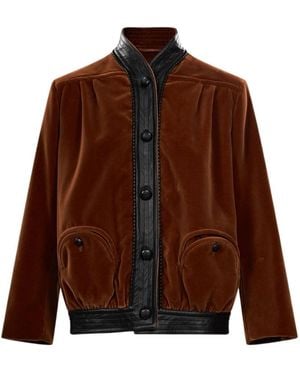 Blazé Milano Blazé Milano Jealousy Long-Sleeved Buttoned Jacket - Brown
