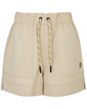 Moncler Logo Shell Shorts - Natural