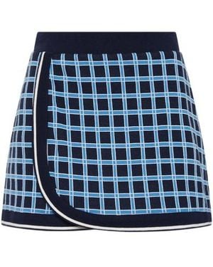The Upside Clubhouse Reece Wrap Mini Shorts - Blue