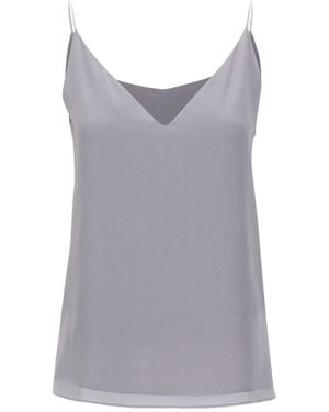 Eleventy V-Neck Camisole Top - Grey