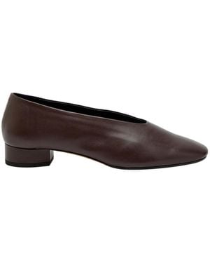 Aeyde Delia 20 Leather Pumps - Brown