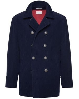 Brunello Cucinelli Cashmere Suit-Type Jacket - Blue