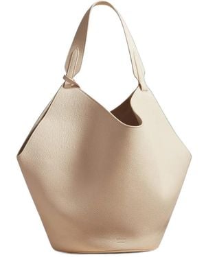 KHAITE Medium Lotus Shoulder Bag - Natural
