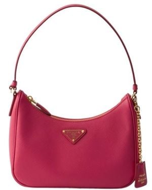 Prada Re-Edition 2005 Saffiano Leather Mini-Bag - Red