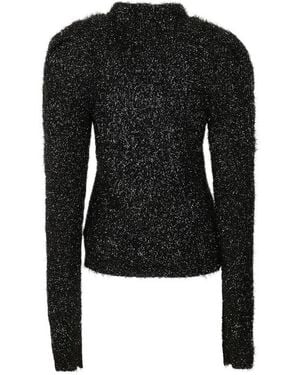 Alberta Ferretti Long-Sleeved Jumper - Black