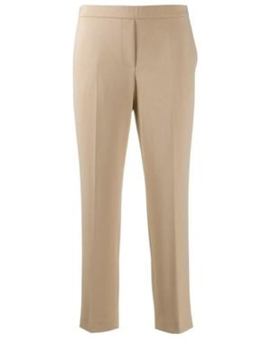 Theory Logo Casual Nine-Cent Trousers - Natural