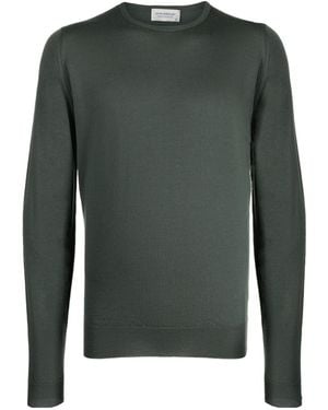 John Smedley Lundy Crewneck Knitwear - Green
