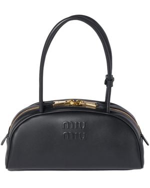 Miu Miu Beau Leather Bag - Black