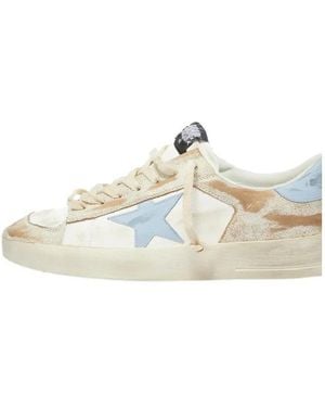 Golden Goose Leather Trainers - White