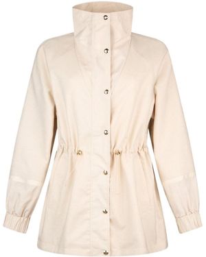 Liu Jo Drawstring-Waist Pocket Jacket - Natural