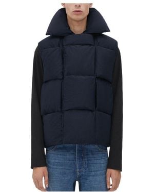 Bottega Veneta Padded Intreccio Gilet - Blue