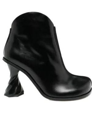 JW Anderson 100Mm Twisted-Heel Boots - Black