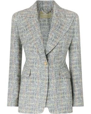 Ermanno Scervino Single-Breasted Jacket - Gray