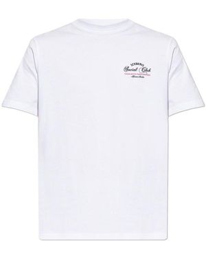 Iceberg Logo Embroidered Crewneck T-Shirt - White