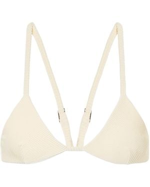 Haight Ribbed Bikini Top - Natural