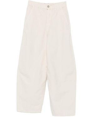 Alysi Corduroy Trousers - White
