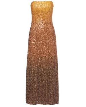Christopher Esber Strapless Evening Dress - Brown