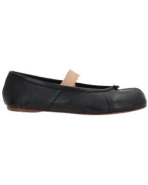 Maison Margiela Tabi Elastic Band Ballerinas - Black