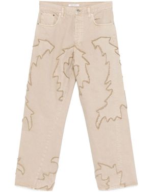 sunflower Logo-Patch Jeans - Natural
