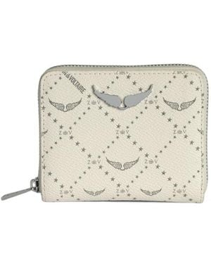 Zadig & Voltaire Monogram-Pattern Wallet - White