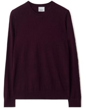 Burberry Long-Sleeved Jumper - Purple