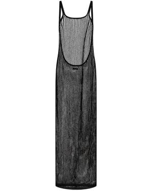 Heron Preston Net Knit Dress - White